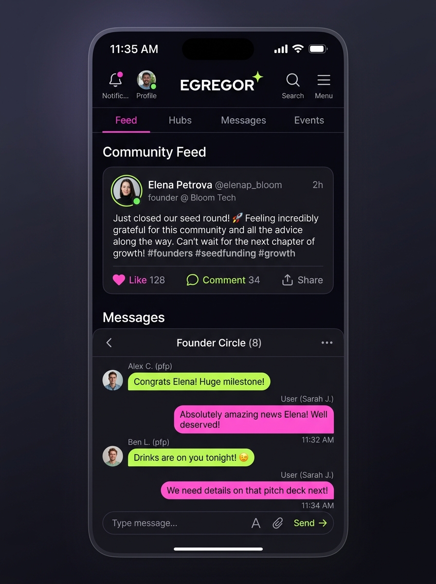 Egregor App Live Interface